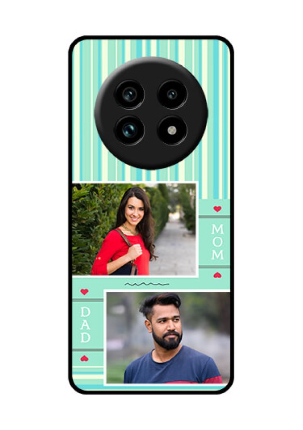Realme 13 Pro 5G Custom Glass Phone Case - Mom and Dad Pic Design