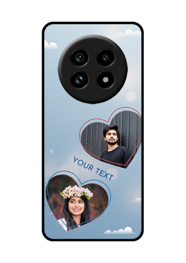 Realme 13 Pro 5G Custom Glass Phone Case - Blue Color Couple Design