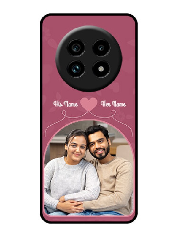 Custom Realme 13 Pro 5G Custom Glass Phone Case - Love Floral Design