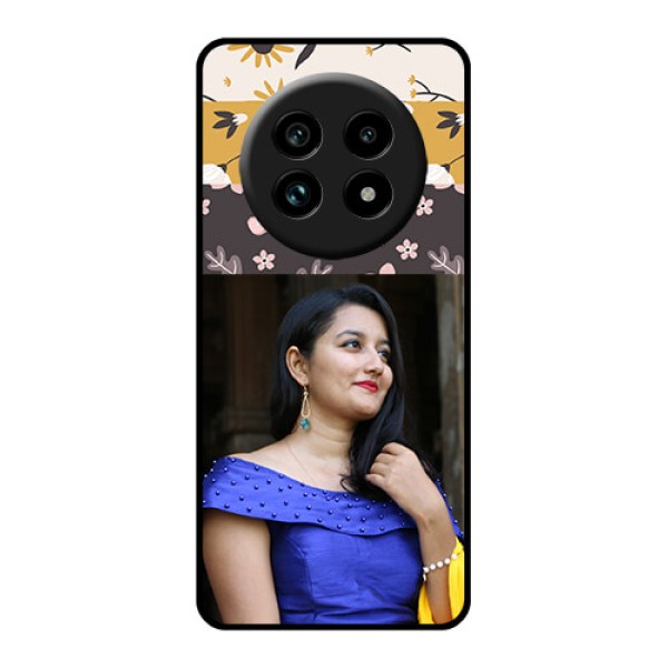 Realme 13 Pro 5G Custom Glass Phone Case - Stylish Floral Design