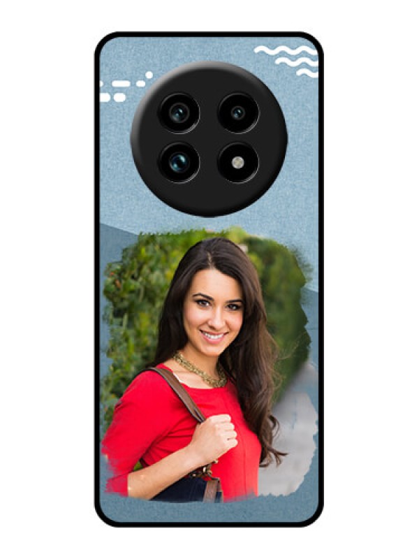 Custom Realme 13 Pro 5G Custom Glass Phone Case - Grunge Line Art Design