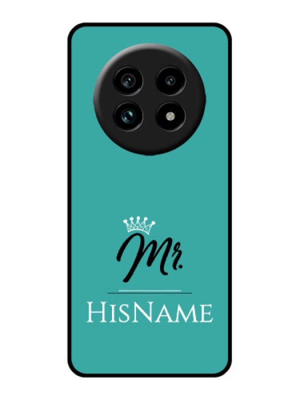 Custom Realme 13 Pro 5G Custom Glass Phone Case - Mr With Name Design