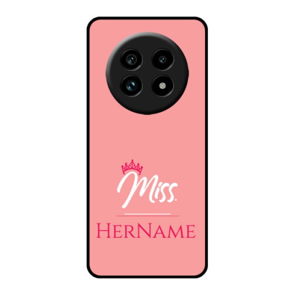 Realme 13 Pro 5G Custom Glass Phone Case - Mrs With Name Design