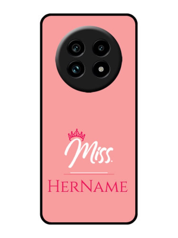 Custom Realme 13 Pro 5G Custom Glass Phone Case - Mrs With Name Design