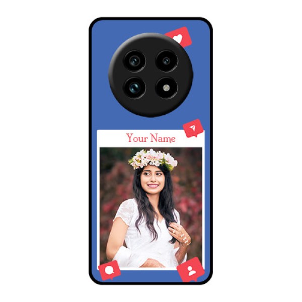Realme 13 Pro 5G Custom Glass Phone Case - Like Share And Comment Design Realme 13 Pro 5G Custom Glass Phone Case - Like Share And Comment Design