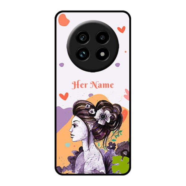 Realme 13 Pro 5G Custom Glass Phone Case - Woman And Nature Design Realme 13 Pro 5G Custom Glass Phone Case - Woman And Nature Design