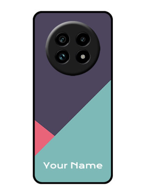 Custom Realme 13 Pro 5G Custom Glass Phone Case - Tri Color Abstract Design