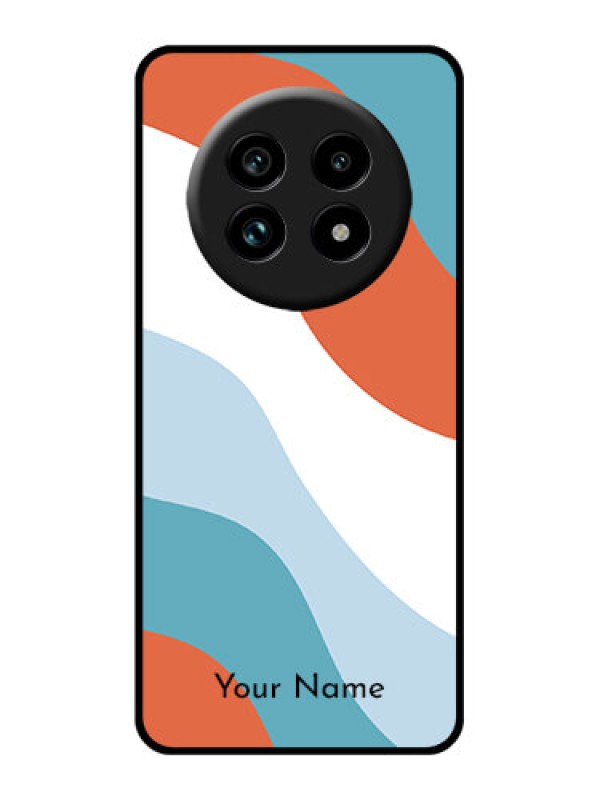 Custom Realme 13 Pro 5G Custom Glass Phone Case - Coloured Waves Design