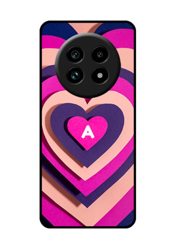 Realme 13 Pro 5G Custom Glass Phone Case - Cute Heart Pattern Design