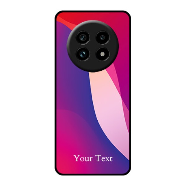 Realme 13 Pro 5G Custom Glass Phone Case - Digital Abstract Overlap Design Realme 13 Pro 5G Custom Glass Phone Case - Digital Abstract Overlap Design