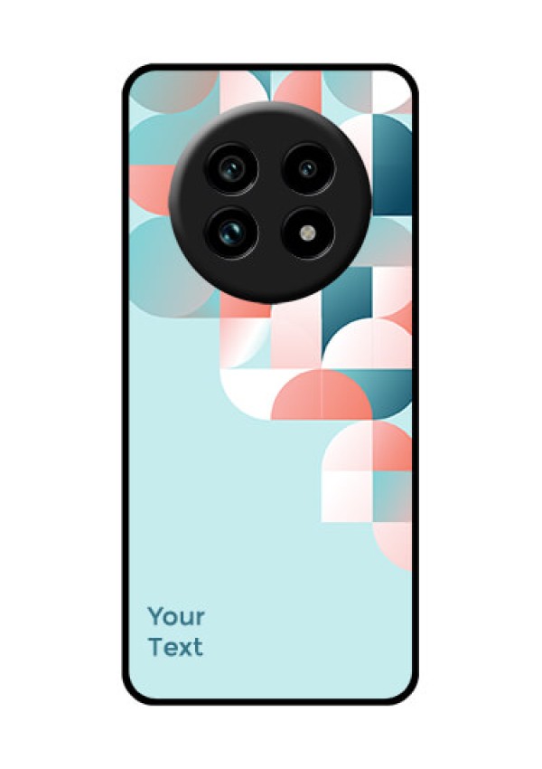 Realme 13 Pro 5G Custom Glass Phone Case - Stylish Semi - Circle Pattern Design