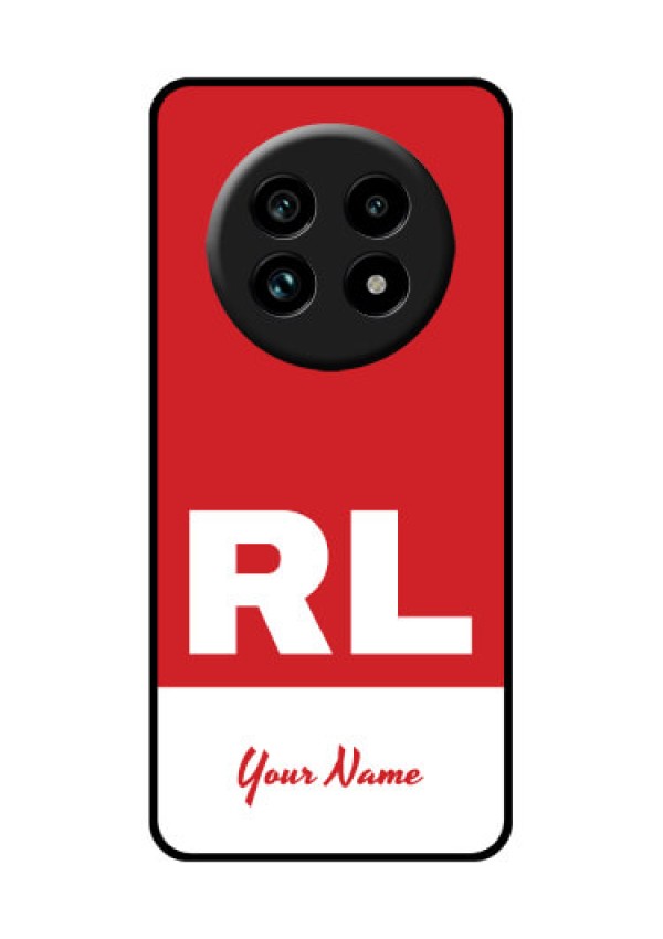 Realme 13 Pro 5G Custom Glass Phone Case - Dual Tone Custom Text Design