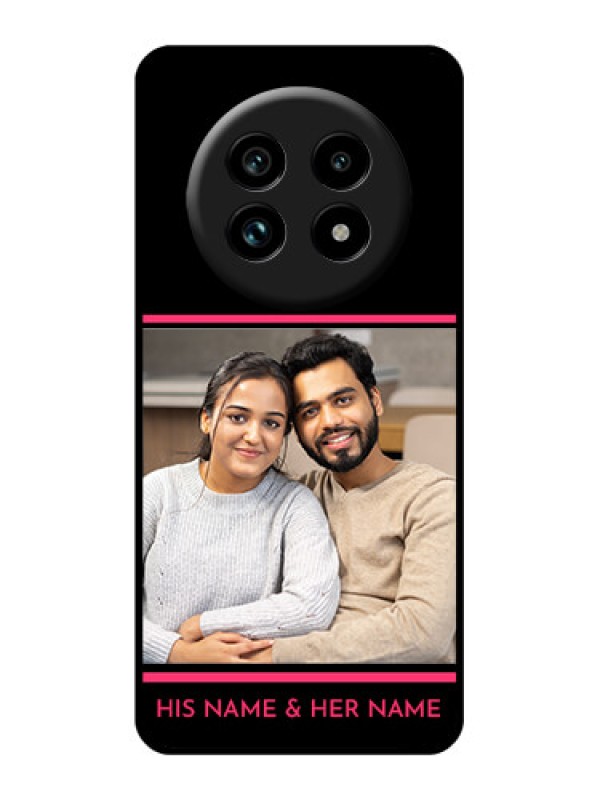 Custom Realme 13 Pro Plus 5G Custom Glass Phone Case - With Add Text Design