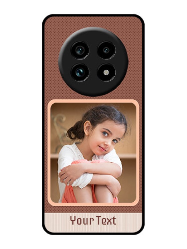 Custom Realme 13 Pro Plus 5G Custom Glass Phone Case - Simple Pic Upload Design