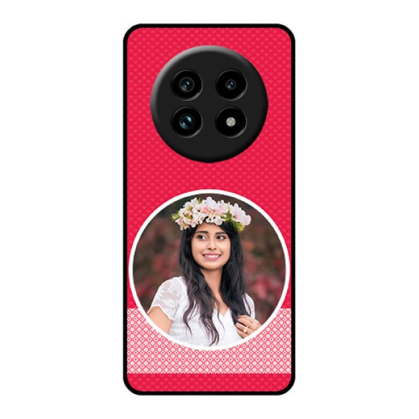 Realme 13 Pro Plus 5G Custom Glass Phone Case - Pink Color Pattern Design