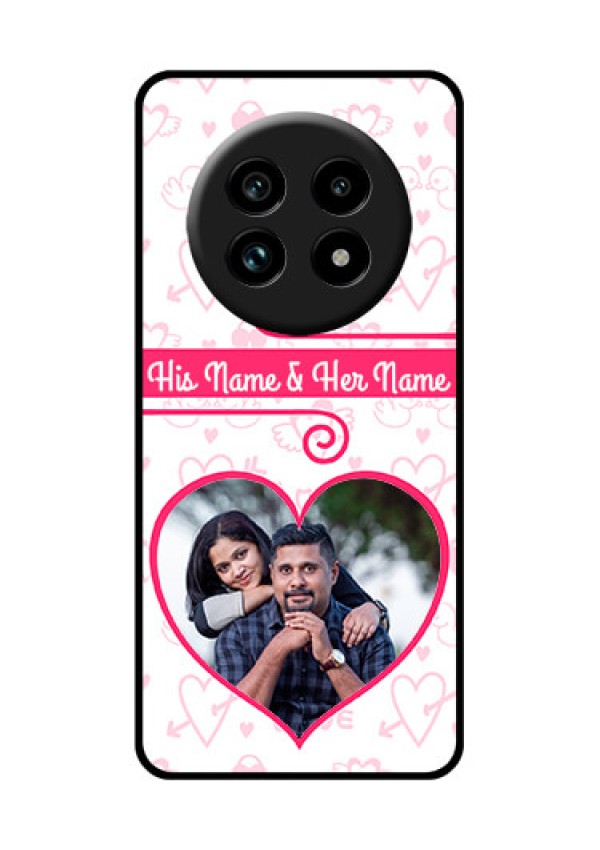 Realme 13 Pro Plus 5G Custom Glass Phone Case - Heart Shape Love Design