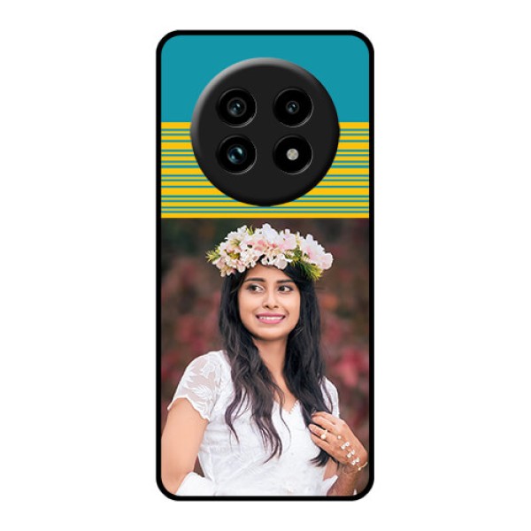 Realme 13 Pro Plus 5G Custom Glass Phone Case - Yellow and Blue Design