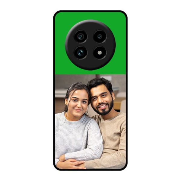 Realme 13 Pro Plus 5G Custom Glass Phone Case - Green Pattern Design