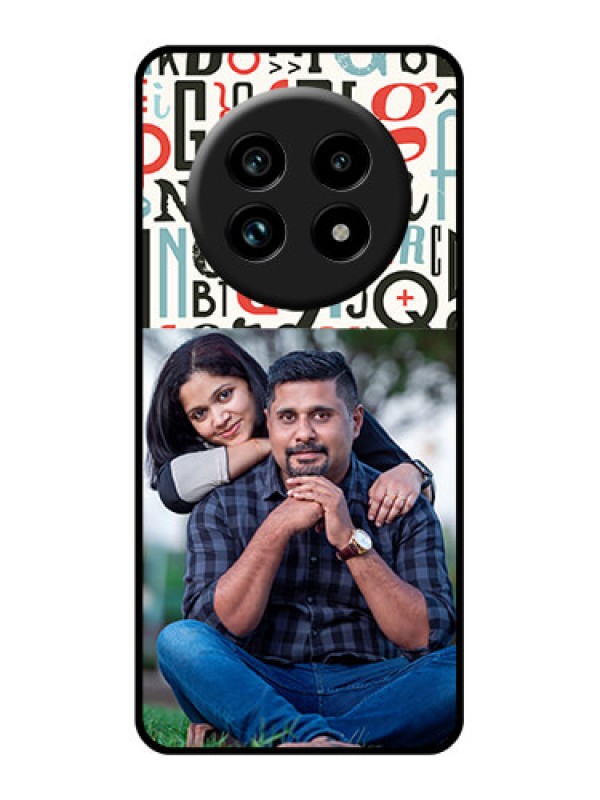 Custom Realme 13 Pro Plus 5G Custom Glass Phone Case - Alphabet Design