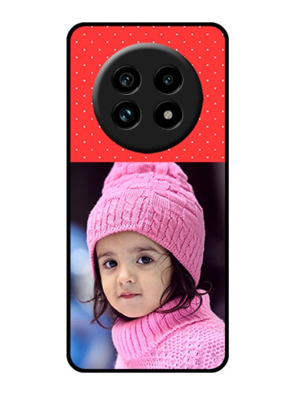 Custom Realme 13 Pro Plus 5G Custom Glass Phone Case - Red Pattern Design