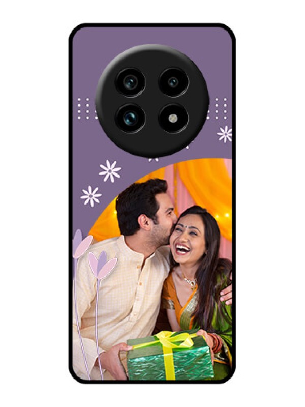 Custom Realme 13 Pro Plus 5G Custom Glass Phone Case - Lavender Flowers Design