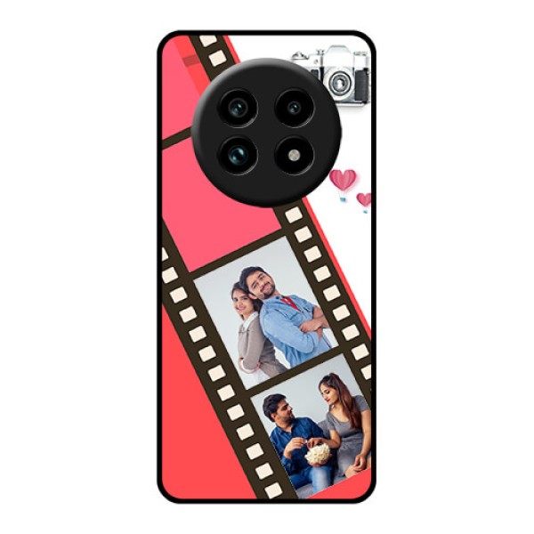 Realme 13 Pro Plus 5G Custom Glass Phone Case - 3 Image Holder With Film Reel Realme 13 Pro Plus 5G Custom Glass Phone Case - 3 Image Holder With Film Reel