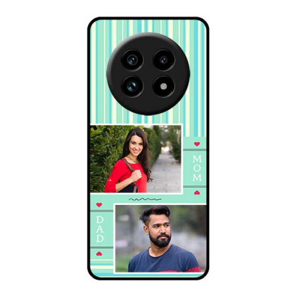 Realme 13 Pro Plus 5G Custom Glass Phone Case - Mom and Dad Pic Design