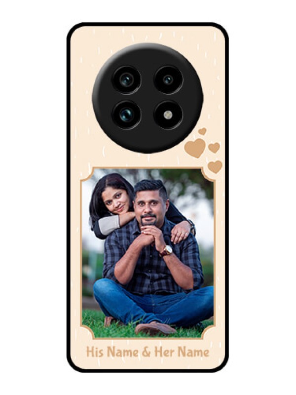 Custom Realme 13 Pro Plus 5G Custom Glass Phone Case - With Confetti Love Design