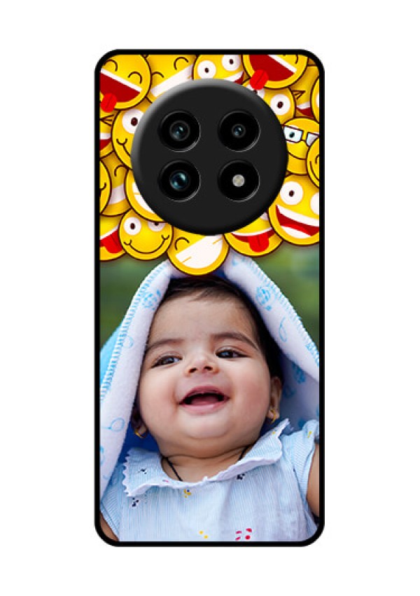 Realme 13 Pro Plus 5G Custom Glass Phone Case - With Smiley Emoji Design