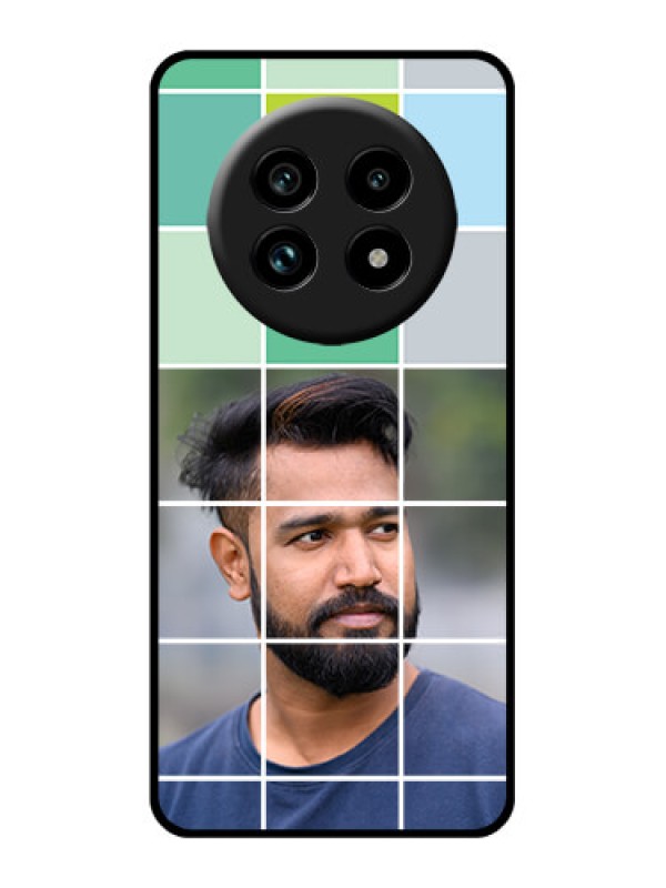 Custom Realme 13 Pro Plus 5G Custom Glass Phone Case - With White Box Pattern