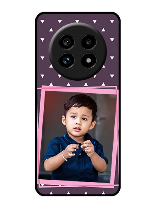 Custom Realme 13 Pro Plus 5G Custom Glass Phone Case - Triangle Pattern Dotted Design