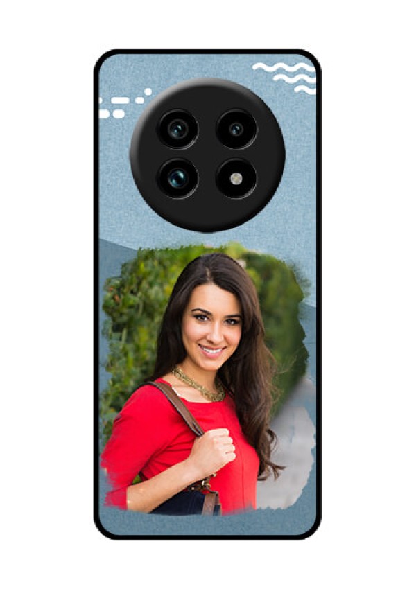 Realme 13 Pro Plus 5G Custom Glass Phone Case - Grunge Line Art Design