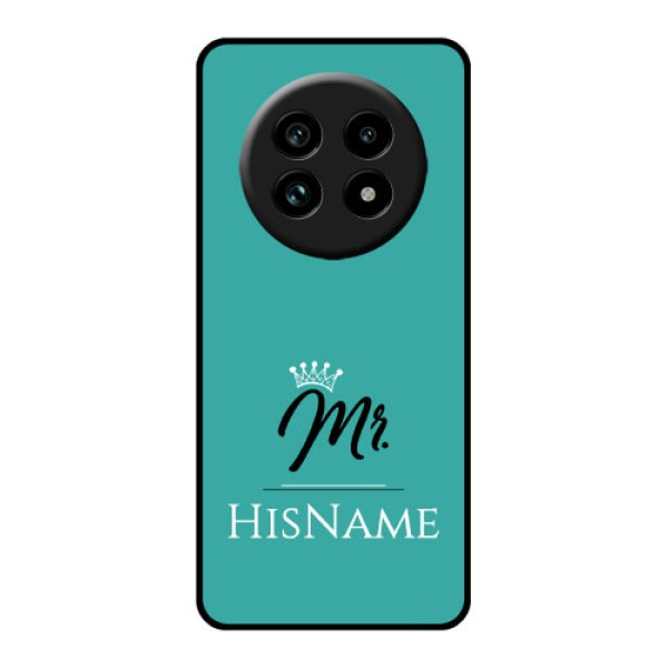 Realme 13 Pro Plus 5G Custom Glass Phone Case - Mr With Name Design
