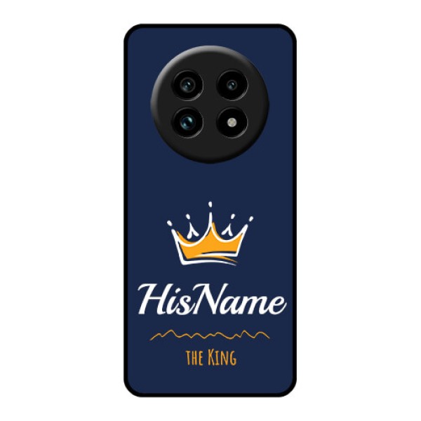 Realme 13 Pro Plus 5G Custom Glass Phone Case - King With Name Design