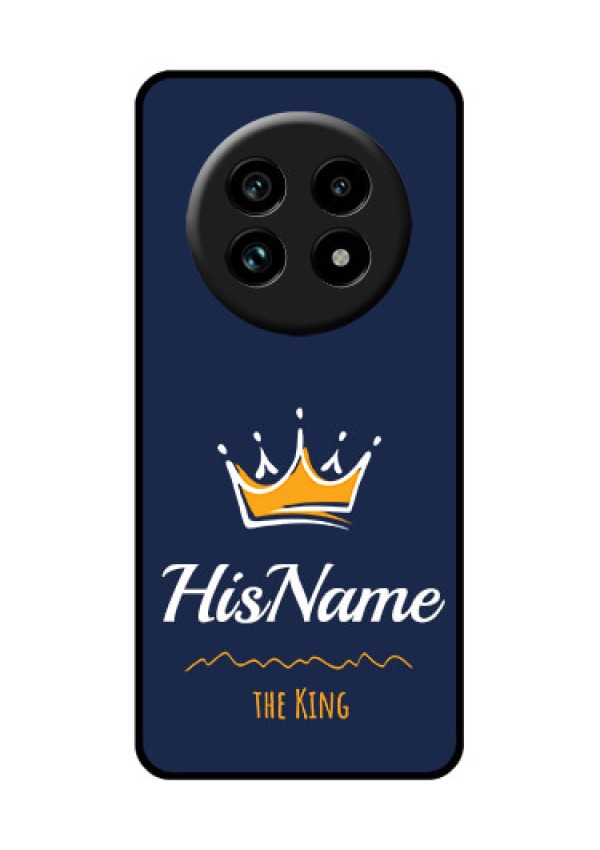 Realme 13 Pro Plus 5G Custom Glass Phone Case - King With Name Design