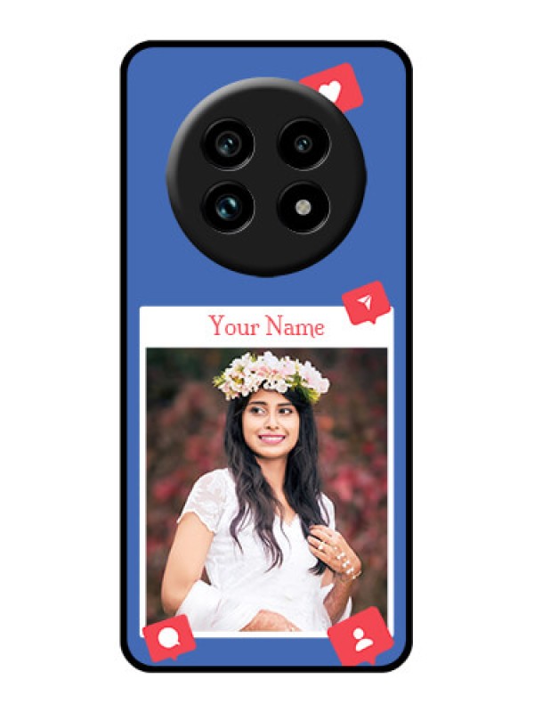 Custom Realme 13 Pro Plus 5G Custom Glass Phone Case - Like Share And Comment Design