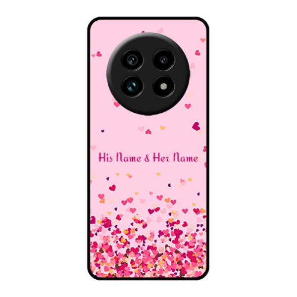 Realme 13 Pro Plus 5G Custom Glass Phone Case - Floating Hearts Design