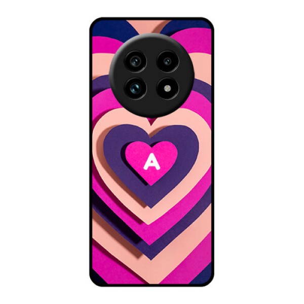Realme 13 Pro Plus 5G Custom Glass Phone Case - Cute Heart Pattern Design Realme 13 Pro Plus 5G Custom Glass Phone Case - Cute Heart Pattern Design