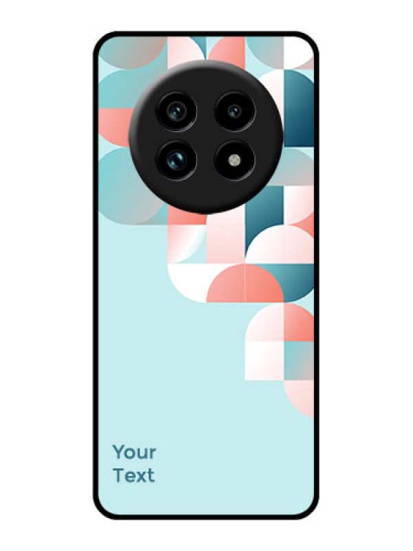 Custom Realme 13 Pro Plus 5G Custom Glass Phone Case - Stylish Semi - Circle Pattern Design