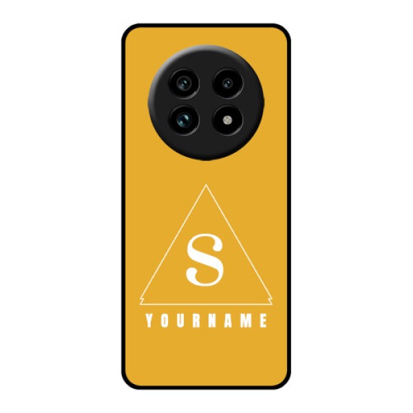 Realme 13 Pro Plus 5G Custom Glass Phone Case - Simple Triangle Design Realme 13 Pro Plus 5G Custom Glass Phone Case - Simple Triangle Design