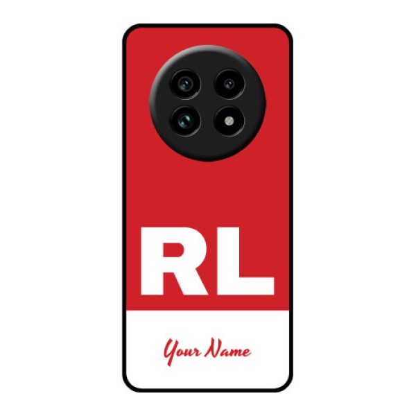 Realme 13 Pro Plus 5G Custom Glass Phone Case - Dual Tone Custom Text Design Realme 13 Pro Plus 5G Custom Glass Phone Case - Dual Tone Custom Text Design