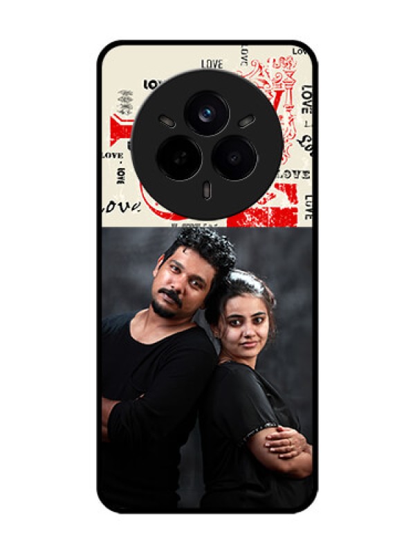 Custom Realme 14 Pro 5G Custom Glass Phone CaseTrendy Love Design Case