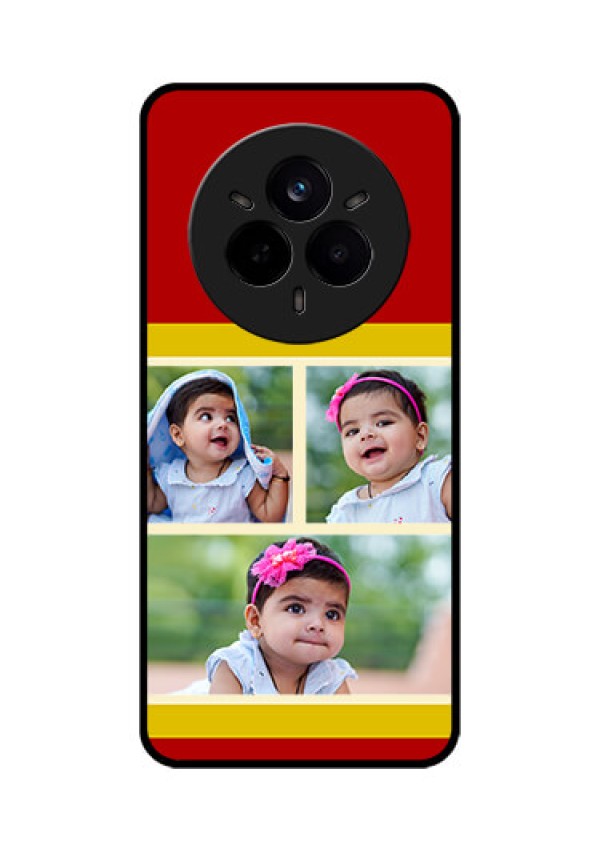 Realme 14 Pro 5G Custom Glass Phone CaseMultiple Pic Upload Design