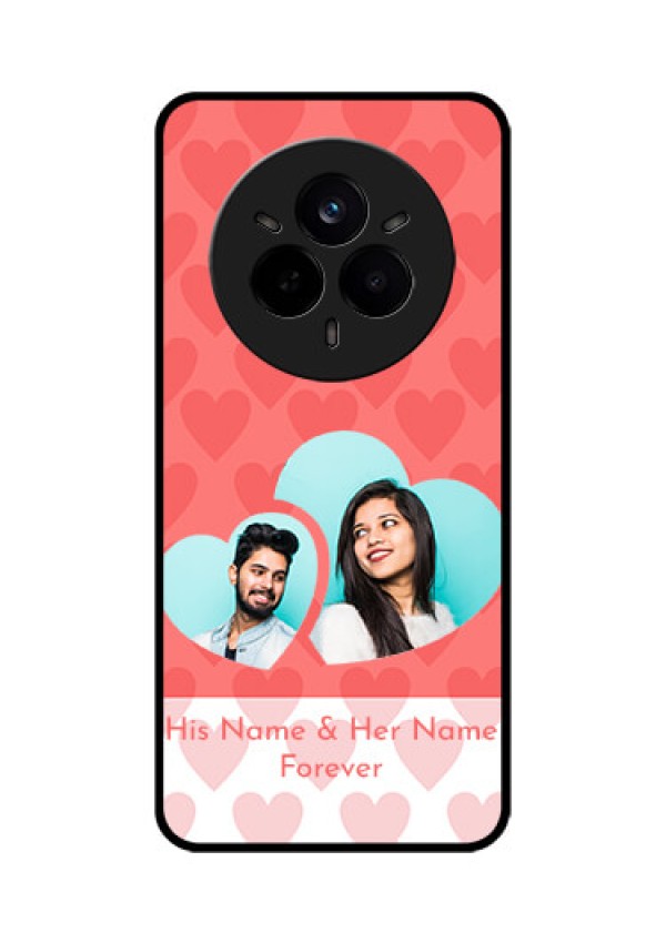 Realme 14 Pro 5G Custom Glass Phone CaseCouple Pic Upload Design