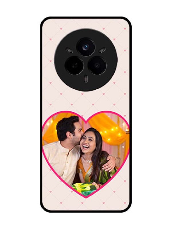 Custom Realme 14 Pro 5G Custom Glass Phone CaseHeart Shape Design