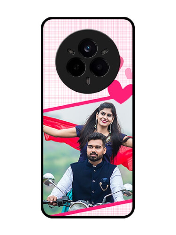 Custom Realme 14 Pro 5G Custom Glass Phone CaseLove Shape Heart Design