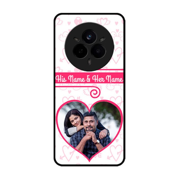 Realme 14 Pro 5G Custom Glass Phone CaseHeart Shape Love Design