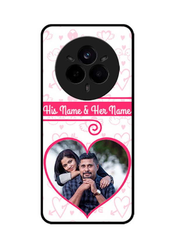 Realme 14 Pro 5G Custom Glass Phone CaseHeart Shape Love Design