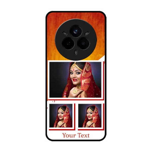 Realme 14 Pro 5G Custom Glass Phone CaseWedding Memories Design