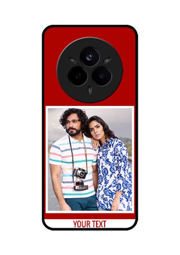 Realme 14 Pro 5G Custom Glass Phone CaseRed Color Design